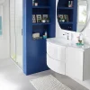 solde en ligne Castorama Meuble Sous Vasque Blanc Vague 104 Cm + Complément Droit + Plan Vasque En Résine 7