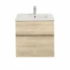 Castorama Meuble Sous Vasque Calao Aspect Chêne Naturel 60 Cm + Plan Vasque En Résine garantie de qualité 5