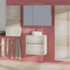 Castorama Meuble Sous-vasque Faible Profondeur à Suspendre Calao Aspect Chêne Clair 60 Cm + Plan De Toilette shopping pas cher 7
