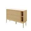 marque pas cher Castorama Meuble Sous Vasque GoodHome Avela Placage Chêne 100 Cm + Plan De Toilette Avela 120 Cm + Niche 20 Cm + Pieds 7