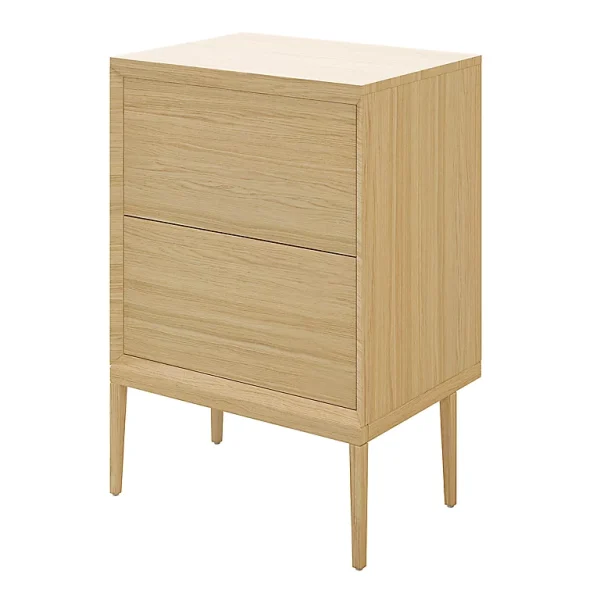 meilleur service Castorama Meuble Sous Vasque GoodHome Avela Placage Chêne 60 Cm + Plan De Toilette Avela 80 Cm + Niche 20 Cm + Pieds 1