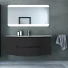 Castorama Meuble Sous Vasque Graphite Vague 138 Cm + Complément Gauche Et Droit + Plan Vasque En Résine magasin paris 5
